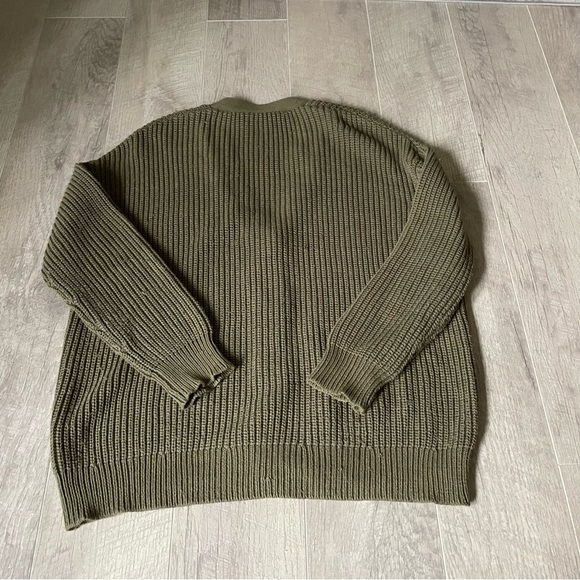 Jenni Kayne Cotton Cocoon Cardigan sweater Olive Green XXS - Picture 5 of 5